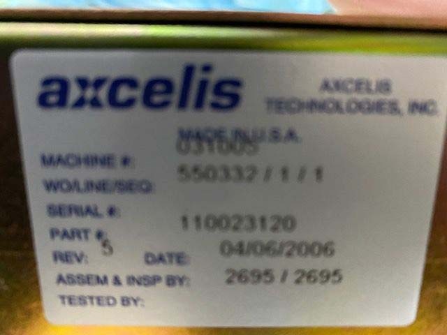 Photo Used EATON NOVA / AXCELIS Spare parts for Optima HD For Sale