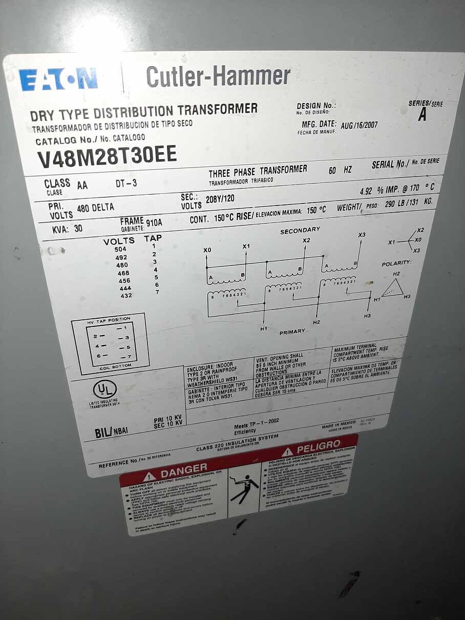 Photo Used EATON / CUTLER-HAMMER V48M28T30EE For Sale