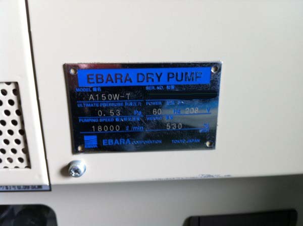 图为 已使用的 EBARA A150W-T 待售