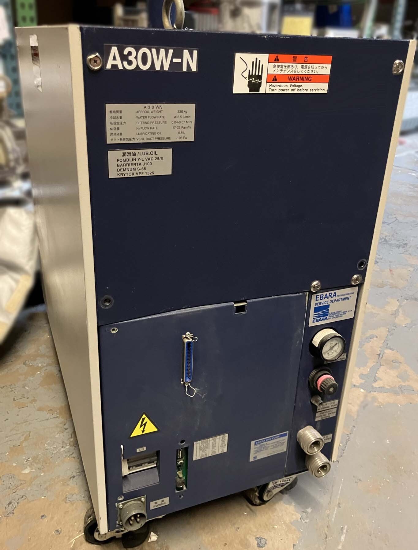 圖為 已使用的 EBARA A30W-N 待售