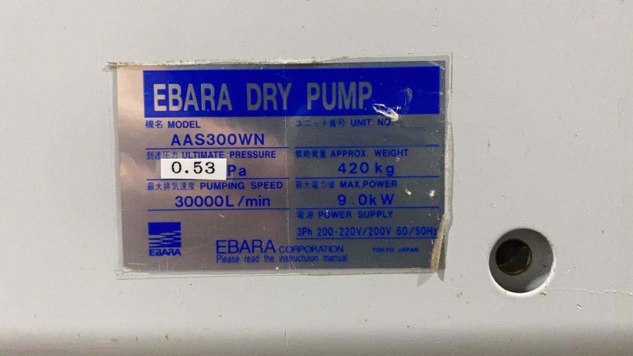 圖為 已使用的 EBARA AAS300WN 待售