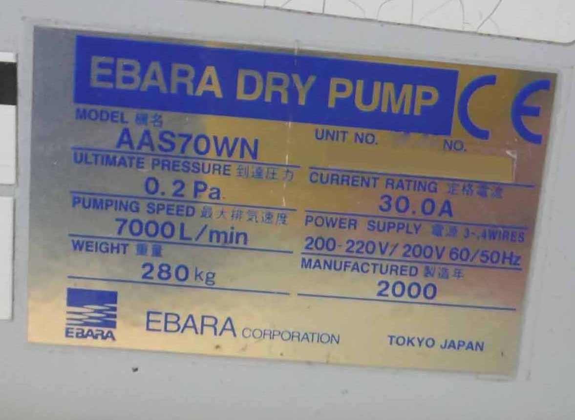 Photo Used EBARA AAS70WN For Sale