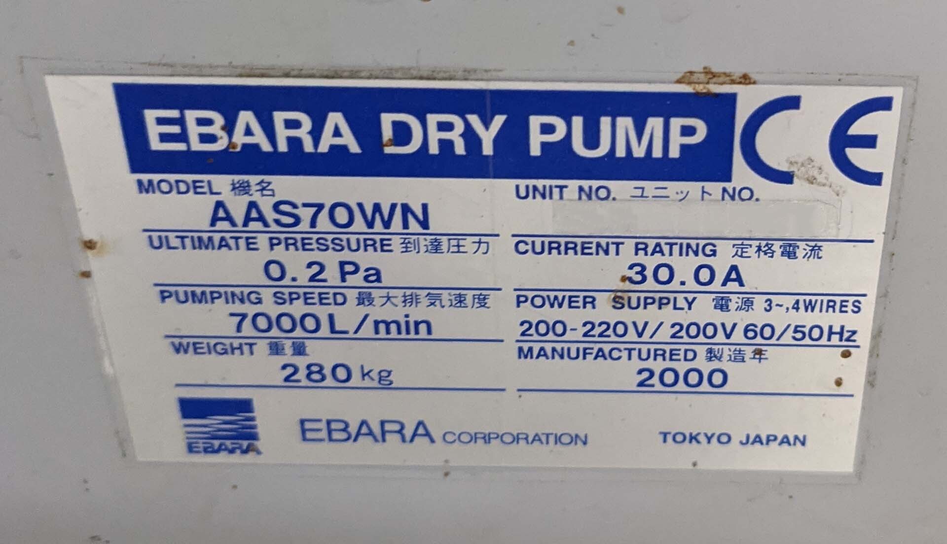 Photo Used EBARA AAS70WN For Sale