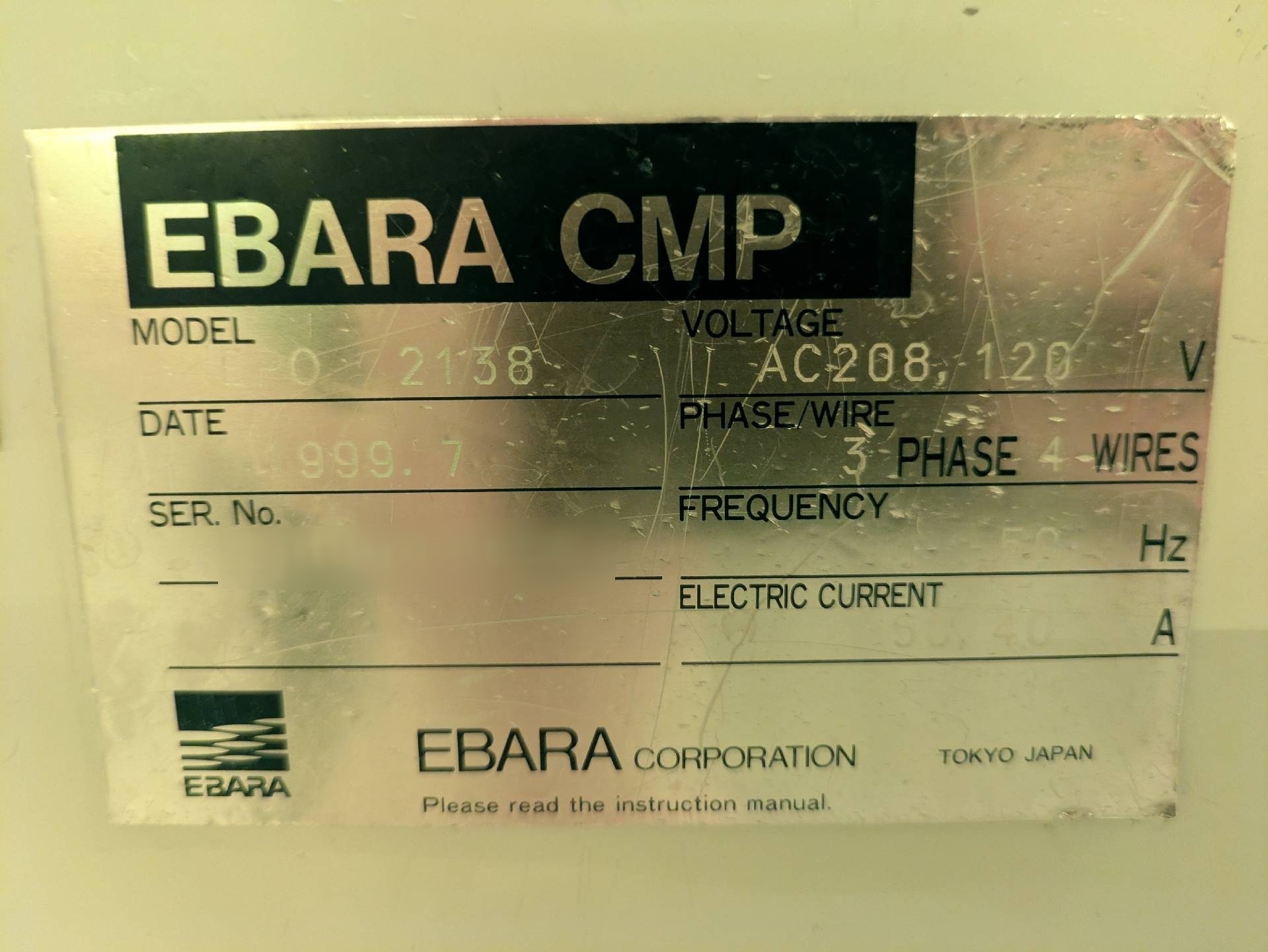 图为 已使用的 EBARA EPO-213 待售