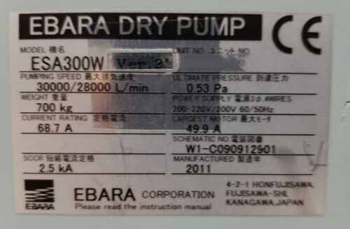 圖為 已使用的 EBARA ESA300W 待售