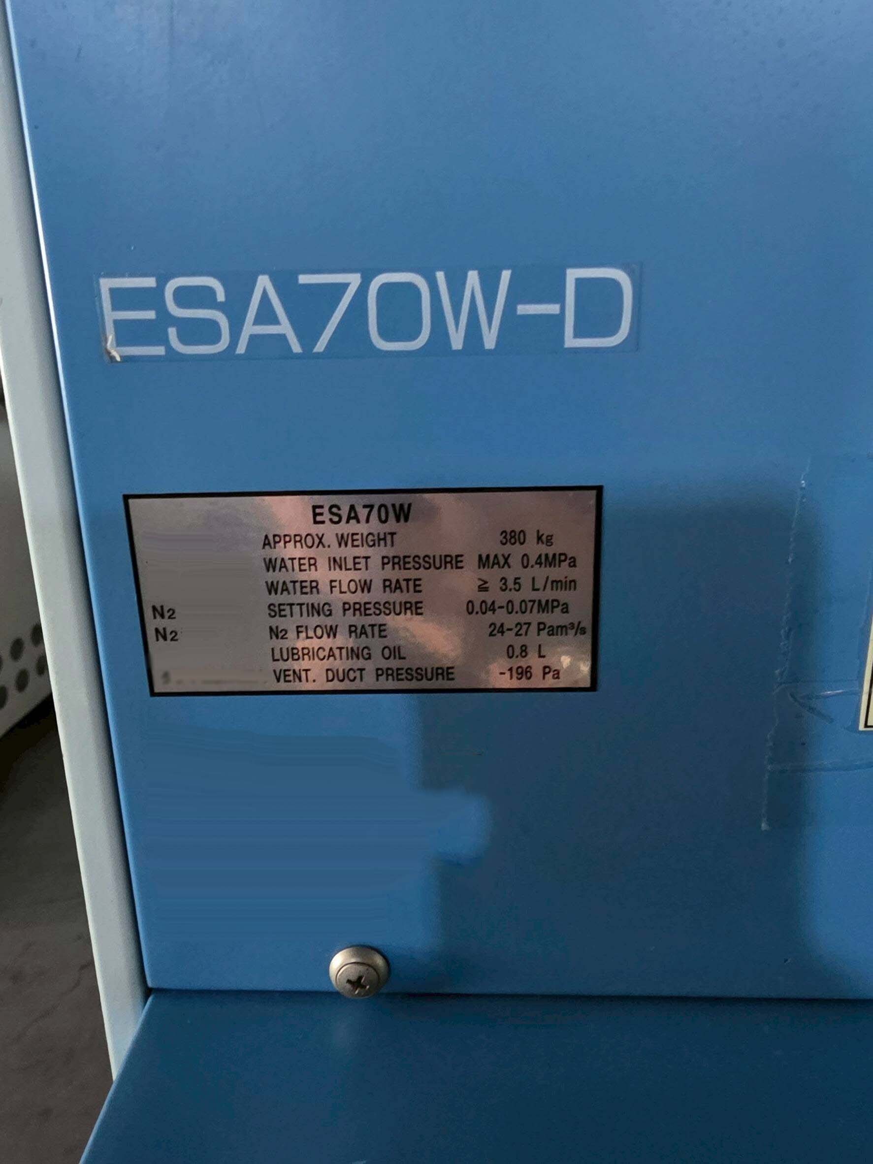 Foto Verwendet EBARA ESA70WD Zum Verkauf