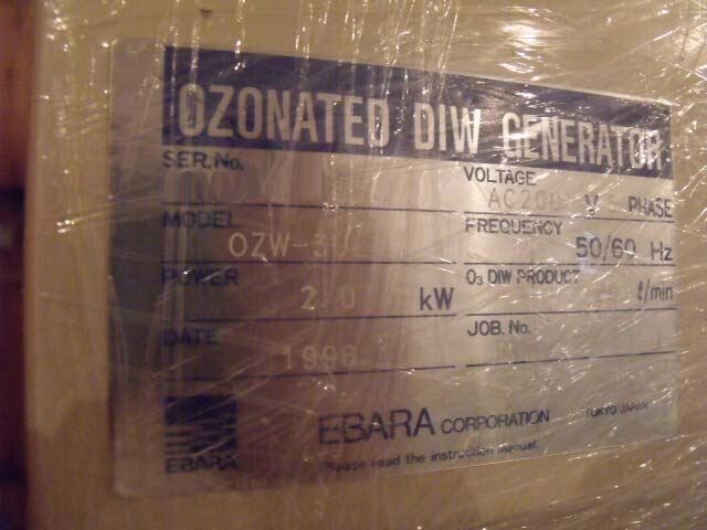 Photo Used EBARA OZW-3UL For Sale