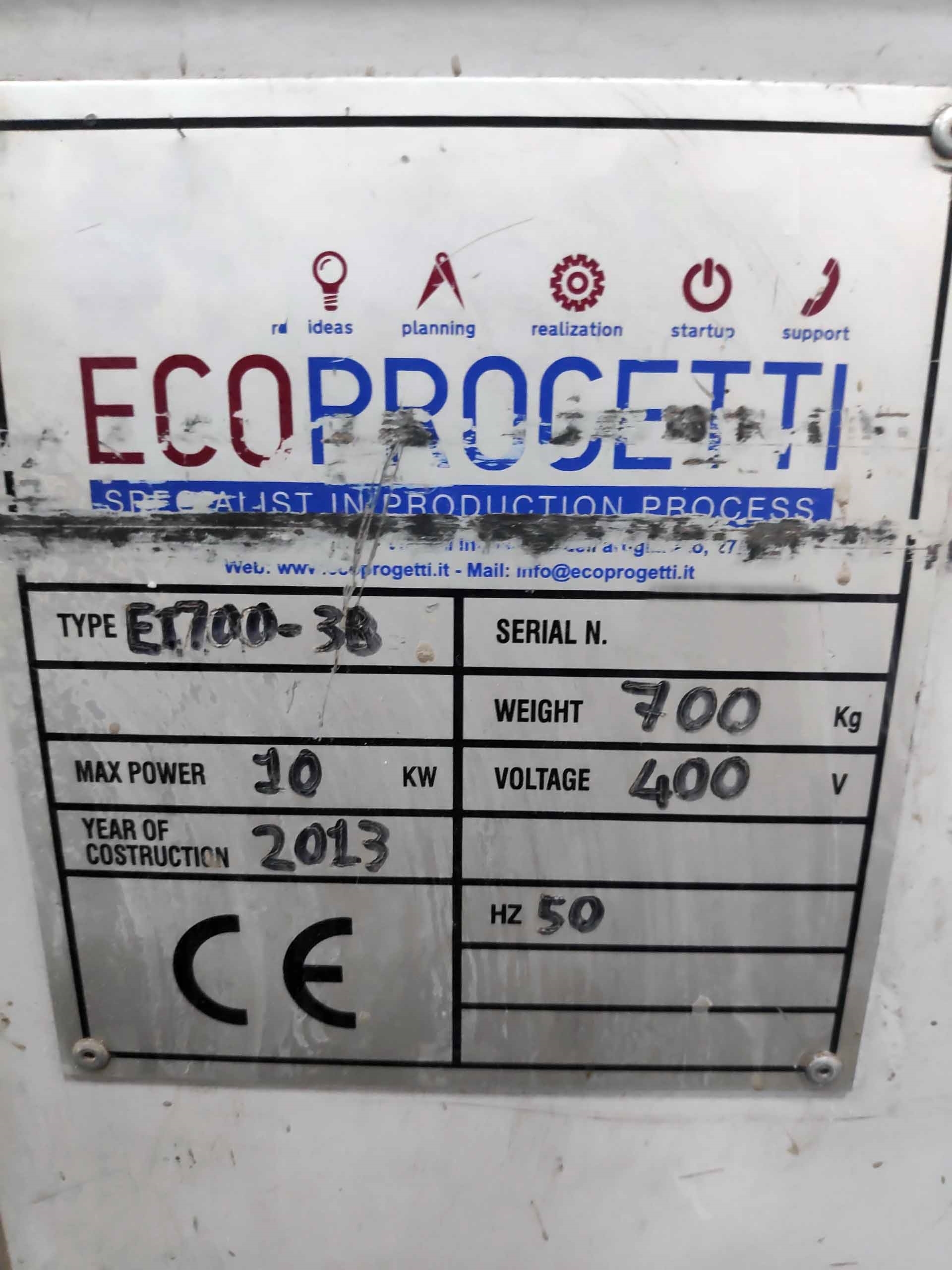 Photo Used ECOPROGETTI ET700-3B For Sale