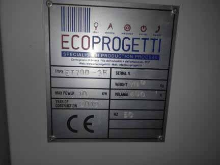 圖為 已使用的 ECOPROGETTI ET700-3B 待售
