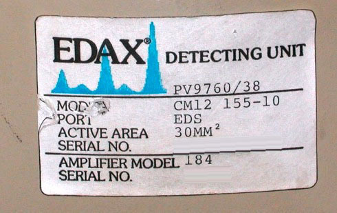Photo Used EDAX PV9760 / 38 For Sale