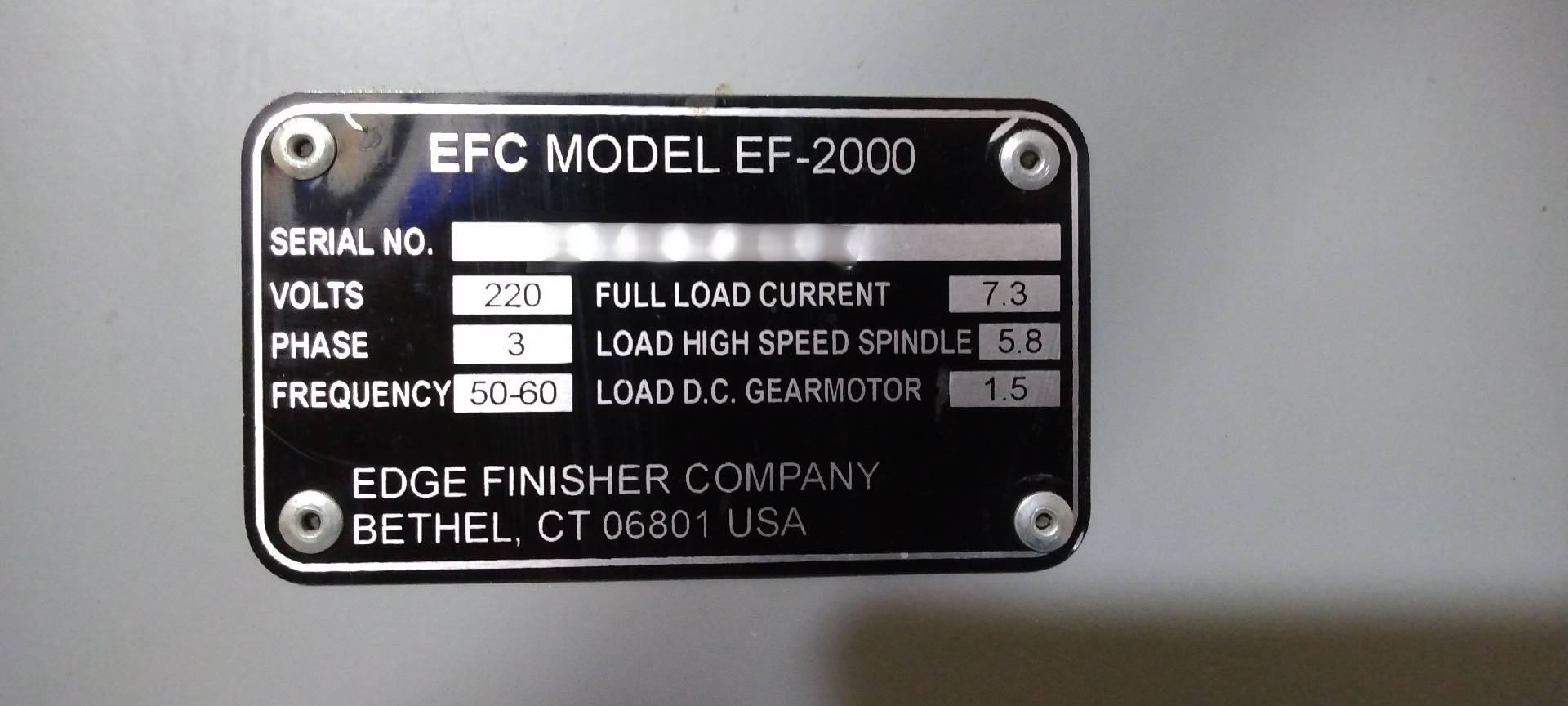 Foto Verwendet EDGE FINISHER EF-2000 Zum Verkauf