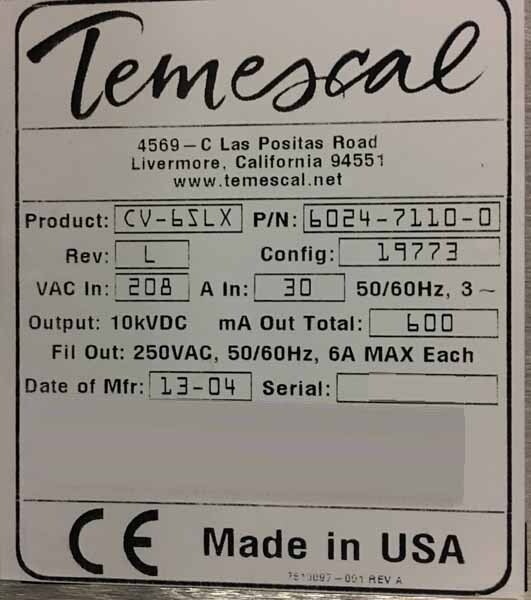 Photo Used EDWARDS / TEMESCAL VES-2550 For Sale