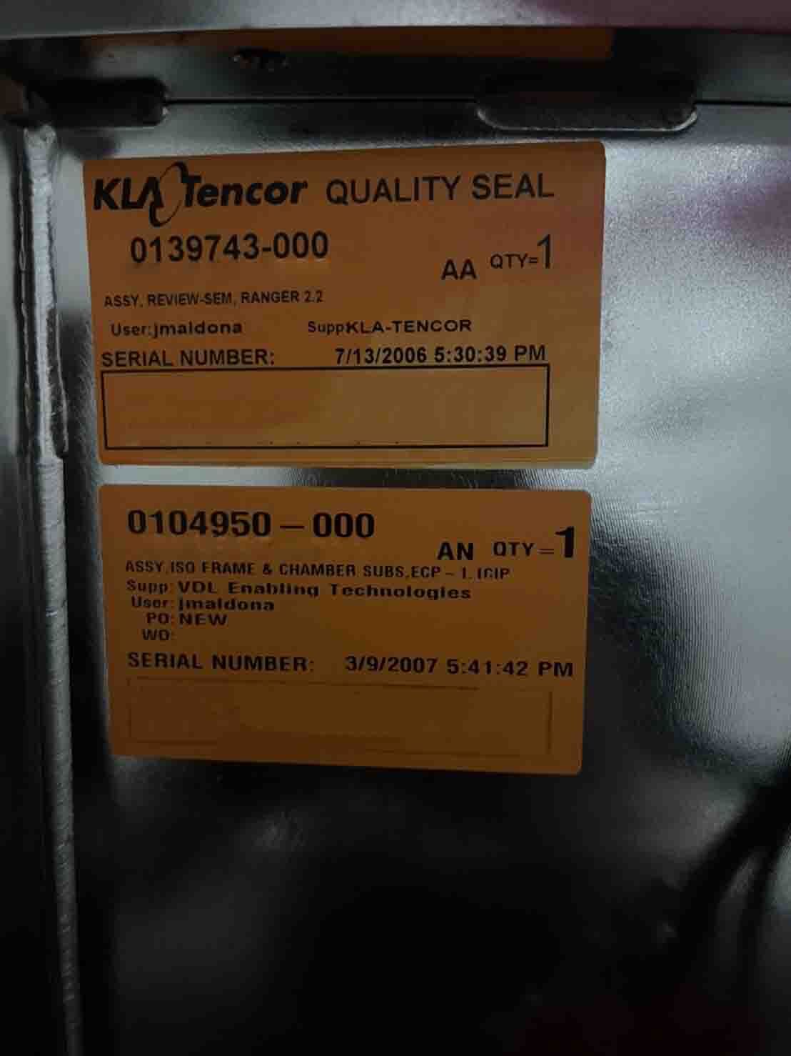 사진 사용됨 KLA / TENCOR eDR-5210 판매용