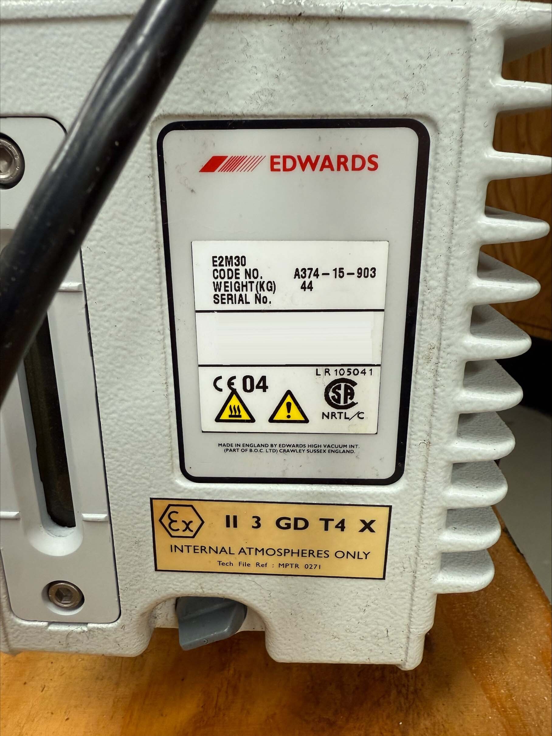 Photo Used EDWARDS 30 For Sale