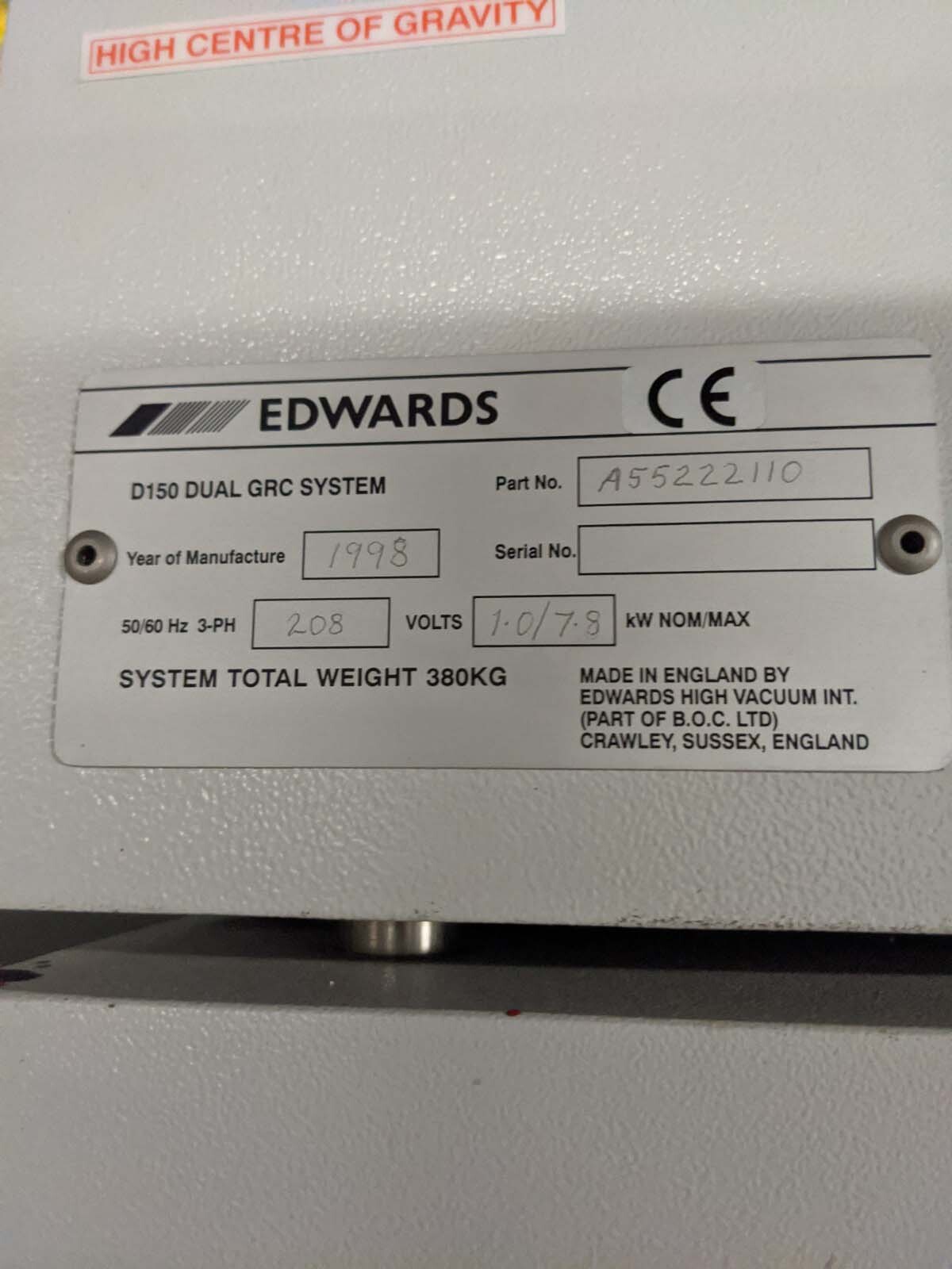 사진 사용됨 EDWARDS D150 판매용