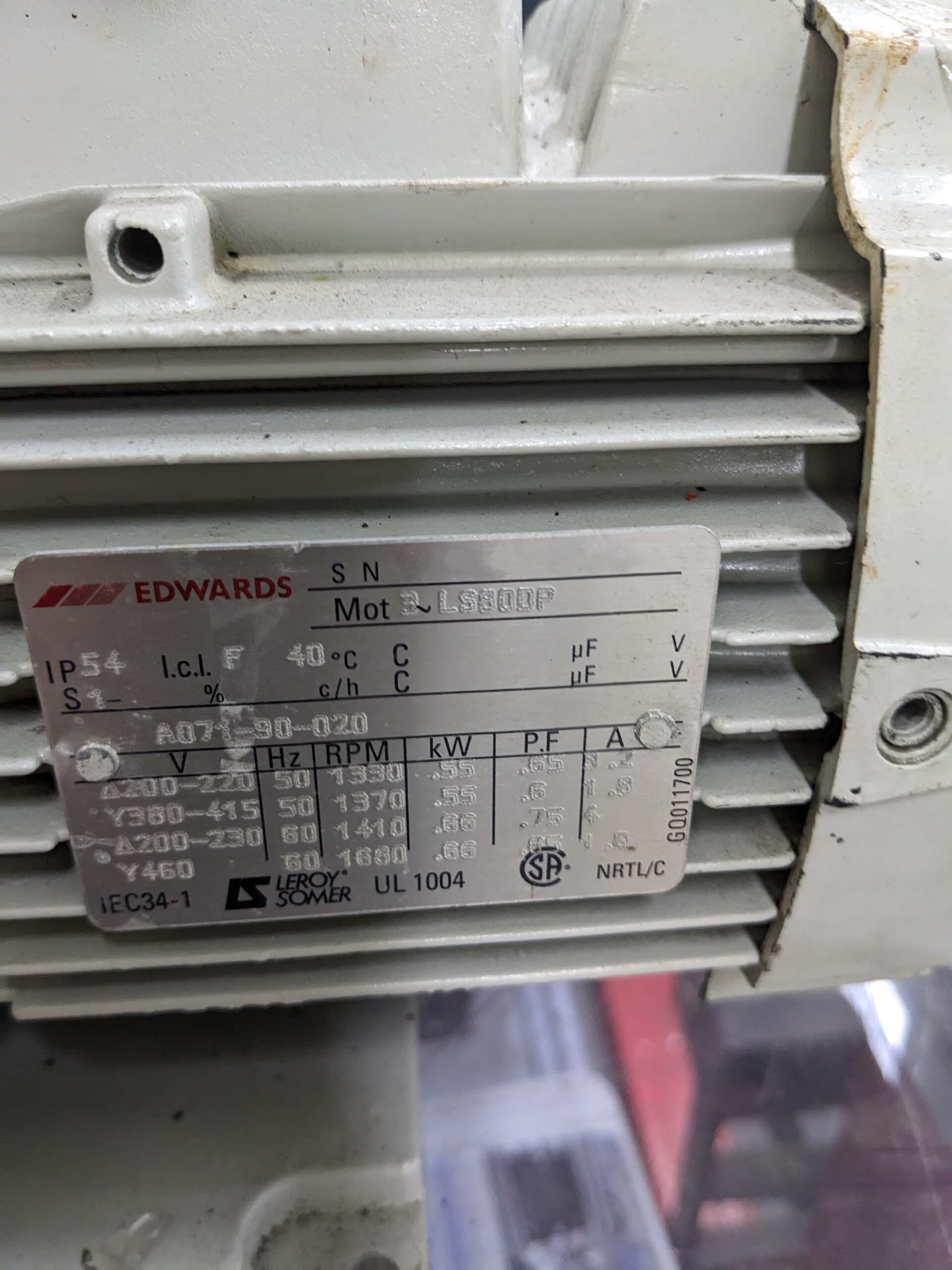 圖為 已使用的 EDWARDS E1M18 待售