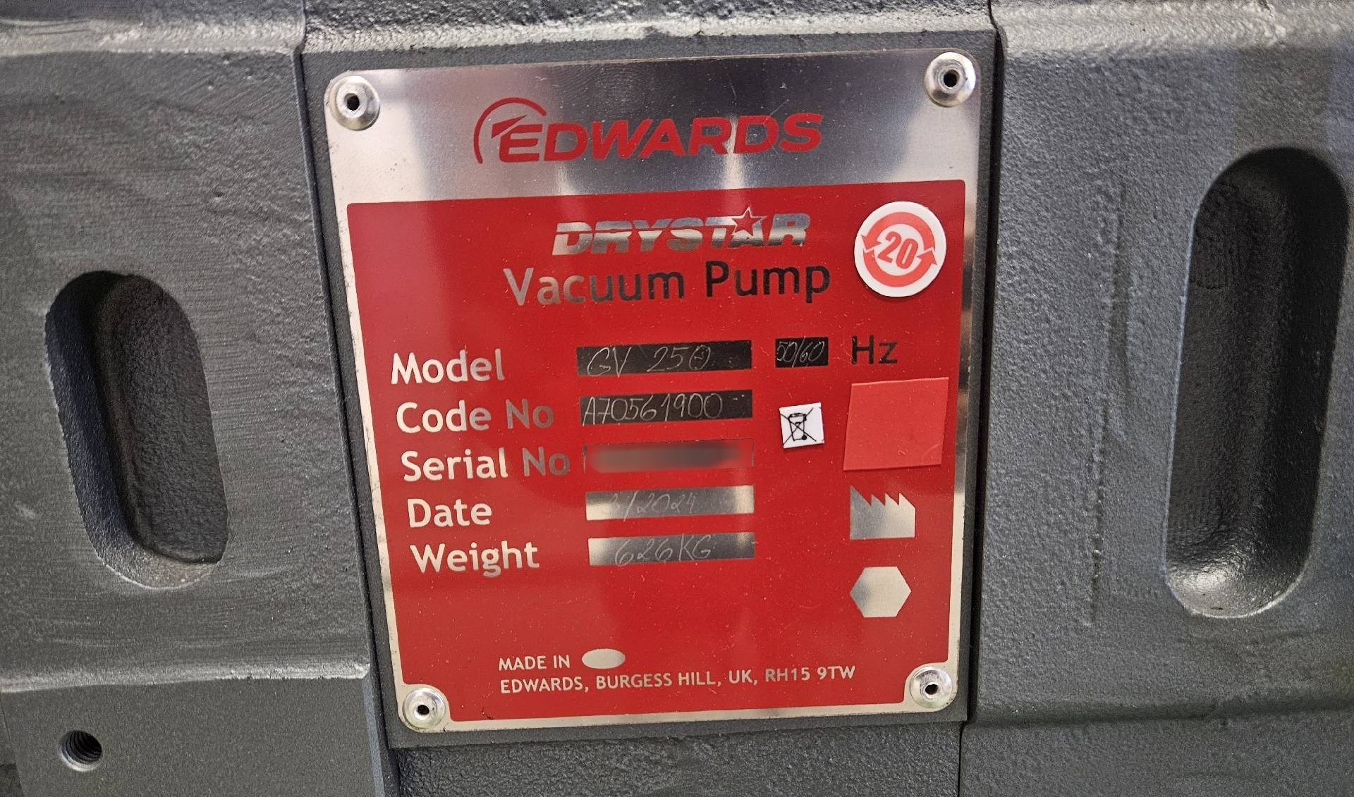 圖為 已使用的 EDWARDS EH2600 待售