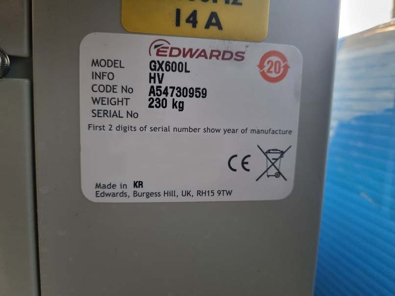 Photo Used EDWARDS GX600L For Sale