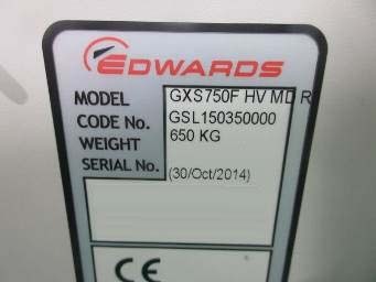 Photo Utilisé EDWARDS GXS750F HV MD R À vendre