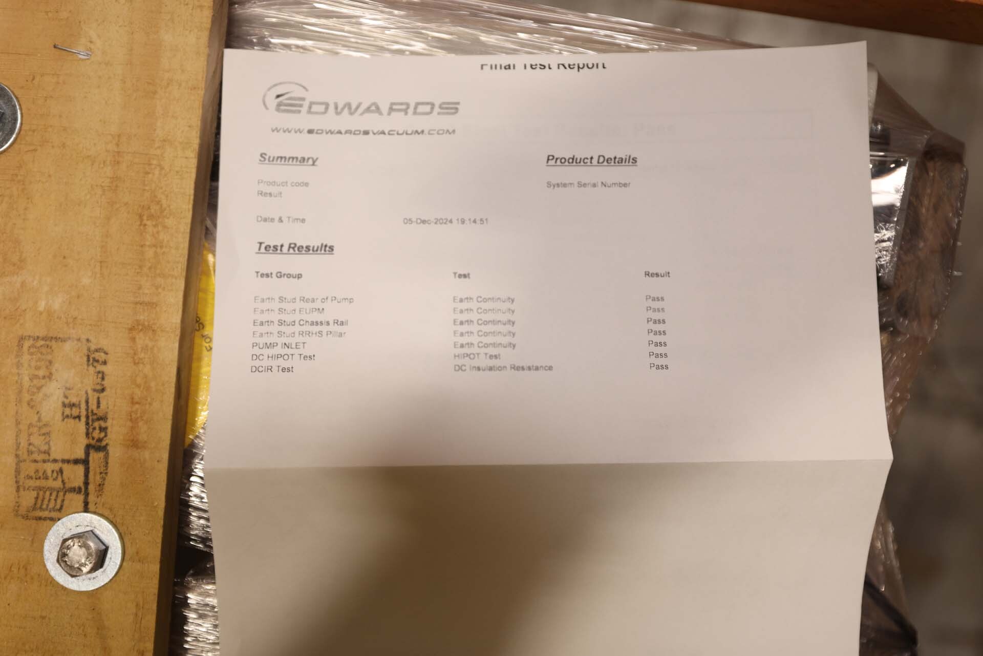 圖為 已使用的 EDWARDS IGX100M 待售