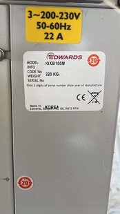 EDWARDS iGX6/100M #293832101