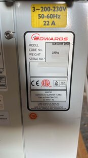 EDWARDS IGX600M #293832100