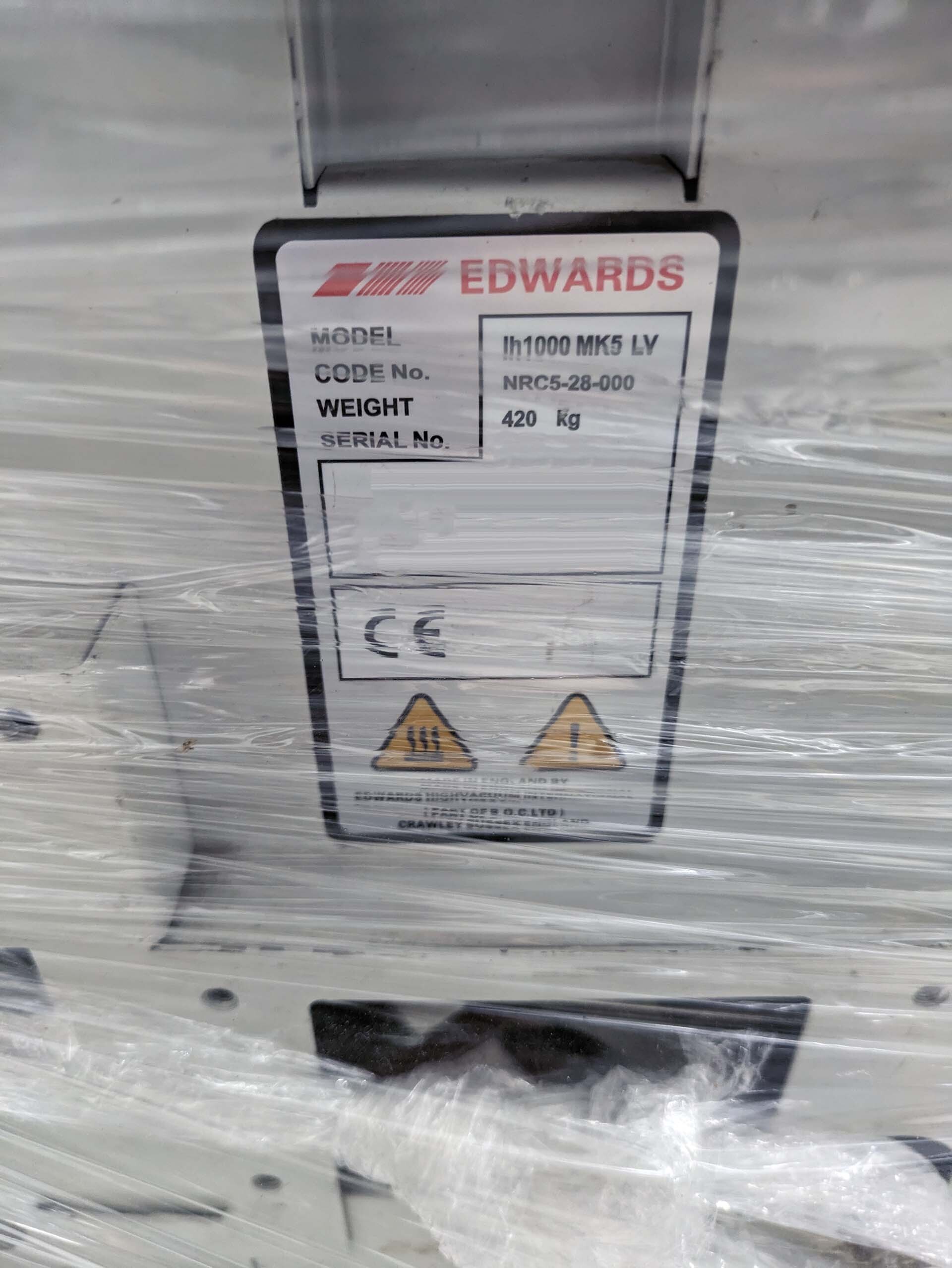圖為 已使用的 EDWARDS IH1000 MK5 LV 待售