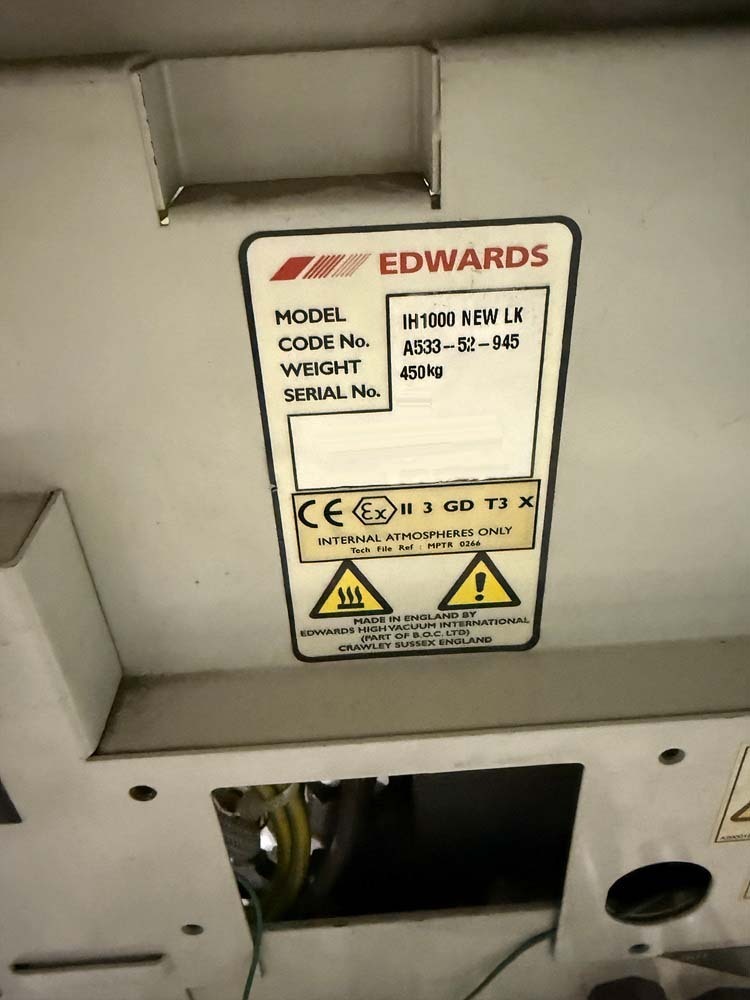 圖為 已使用的 EDWARDS IH1000 NEW LK 待售
