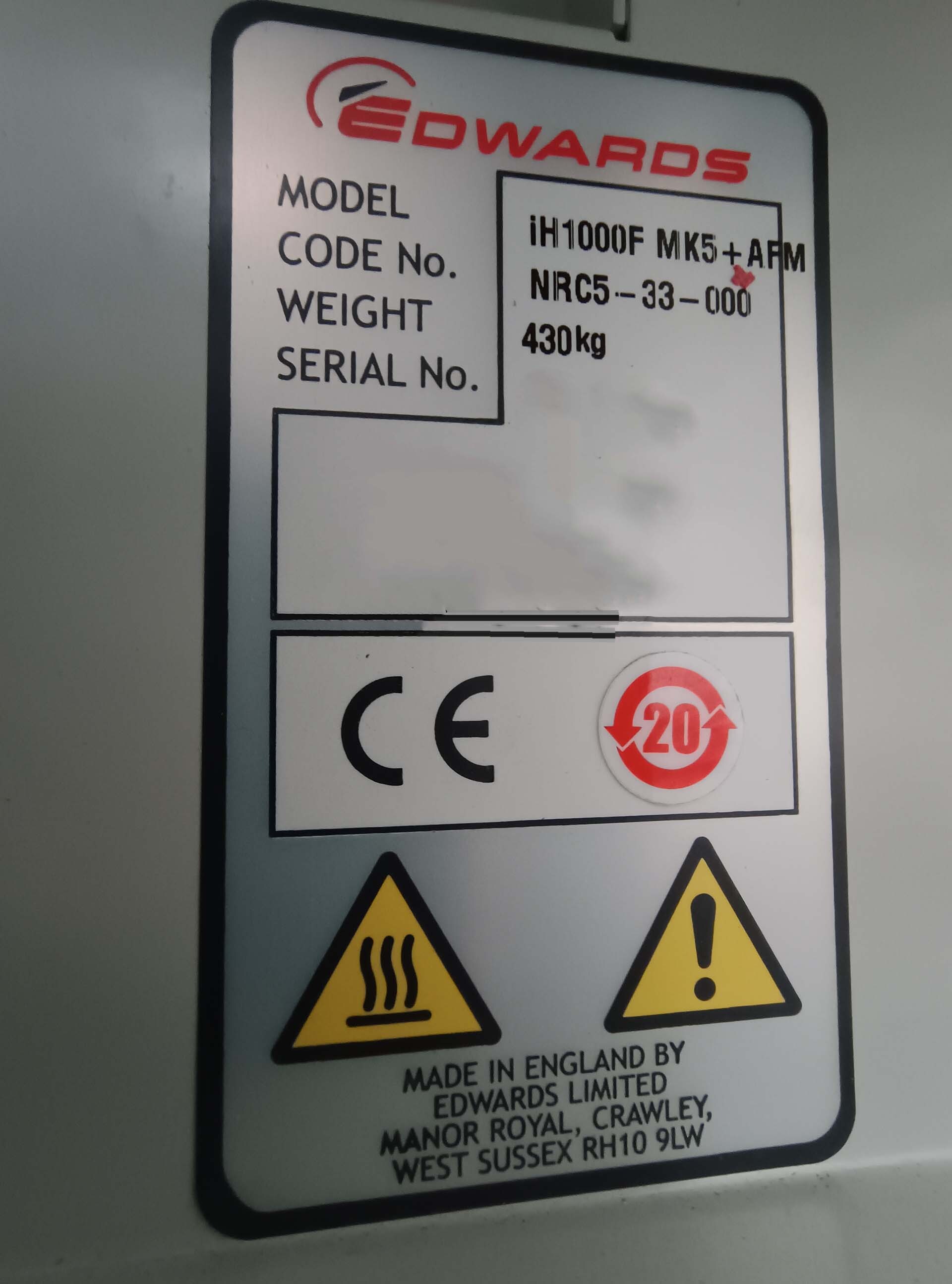 사진 사용됨 EDWARDS iH1000F MK5 AFM 판매용