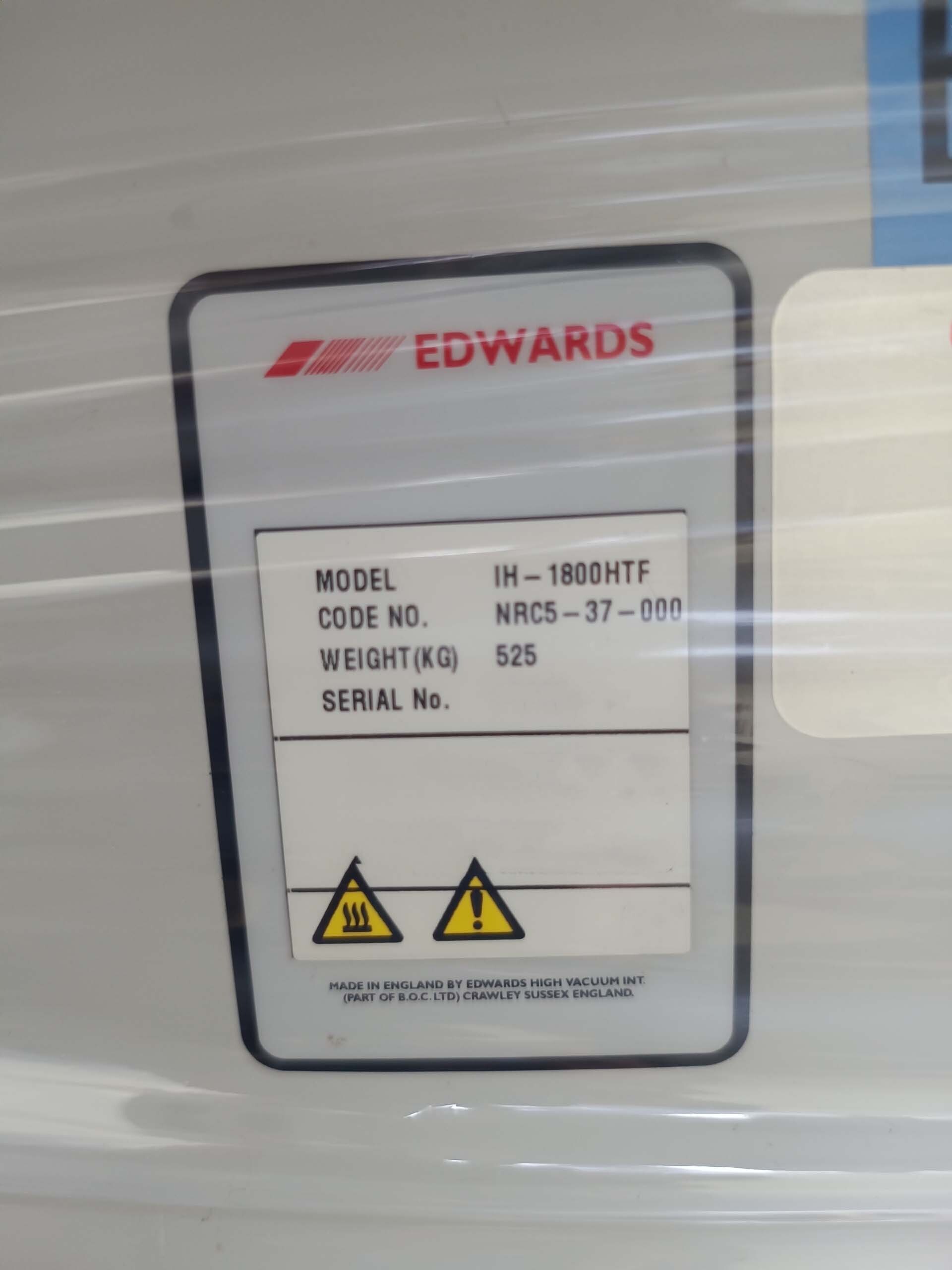 图为 已使用的 EDWARDS iH1800 HTF 待售
