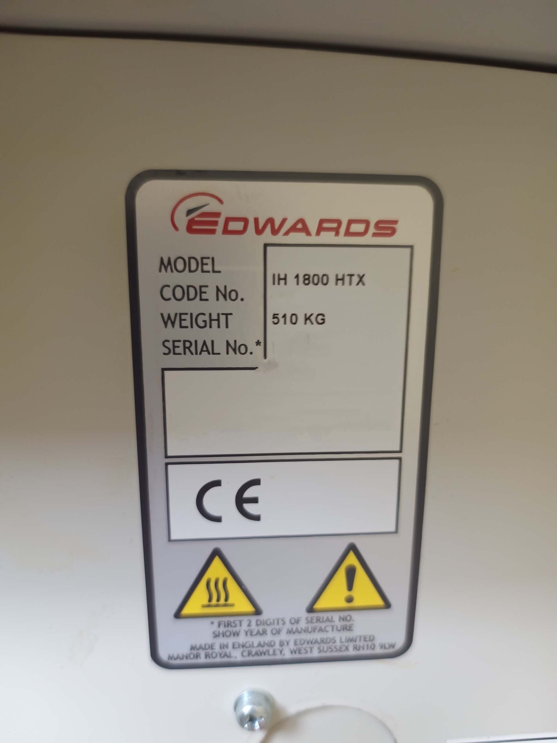 图为 已使用的 EDWARDS iH1800 HTX 待售