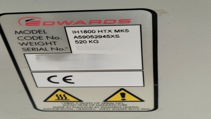 사진 사용됨 EDWARDS iH1800 판매용
