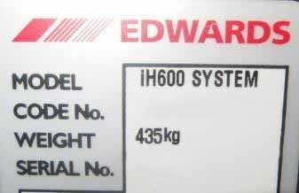 图为 已使用的 EDWARDS iH600 待售