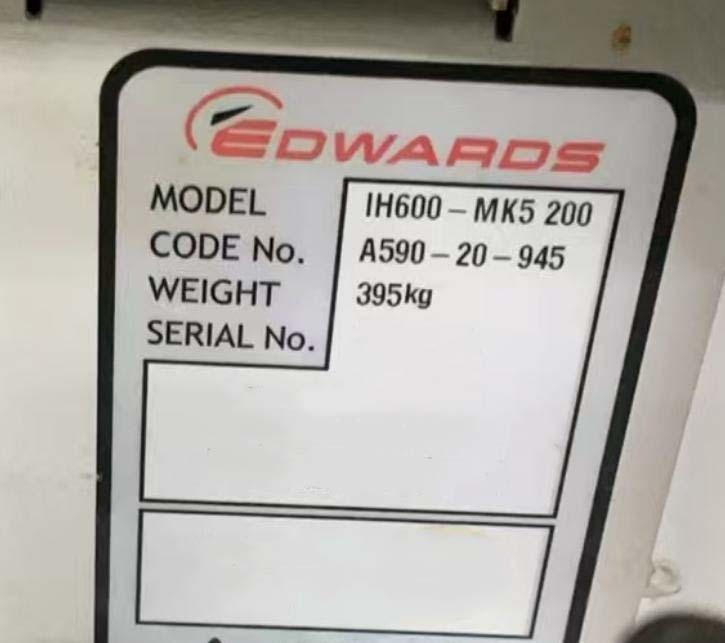 Photo Used EDWARDS iH600 For Sale