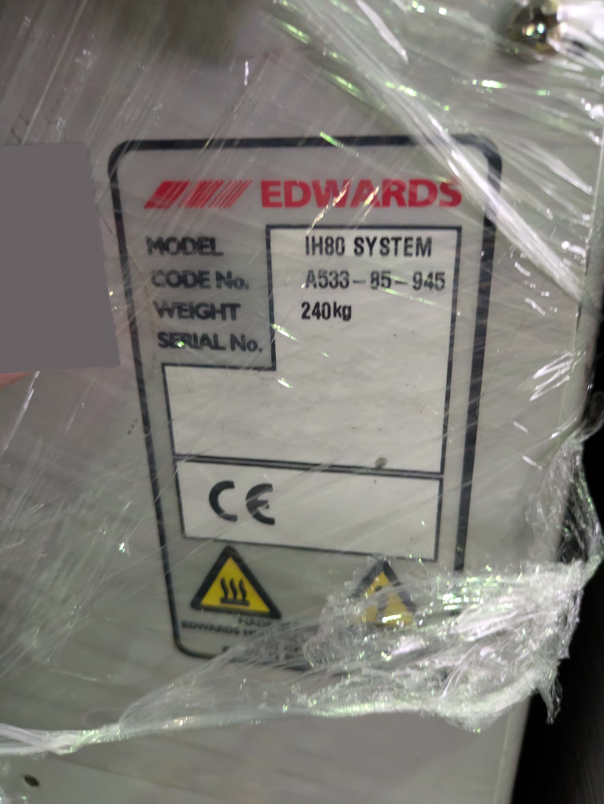 사진 사용됨 EDWARDS iH80 판매용