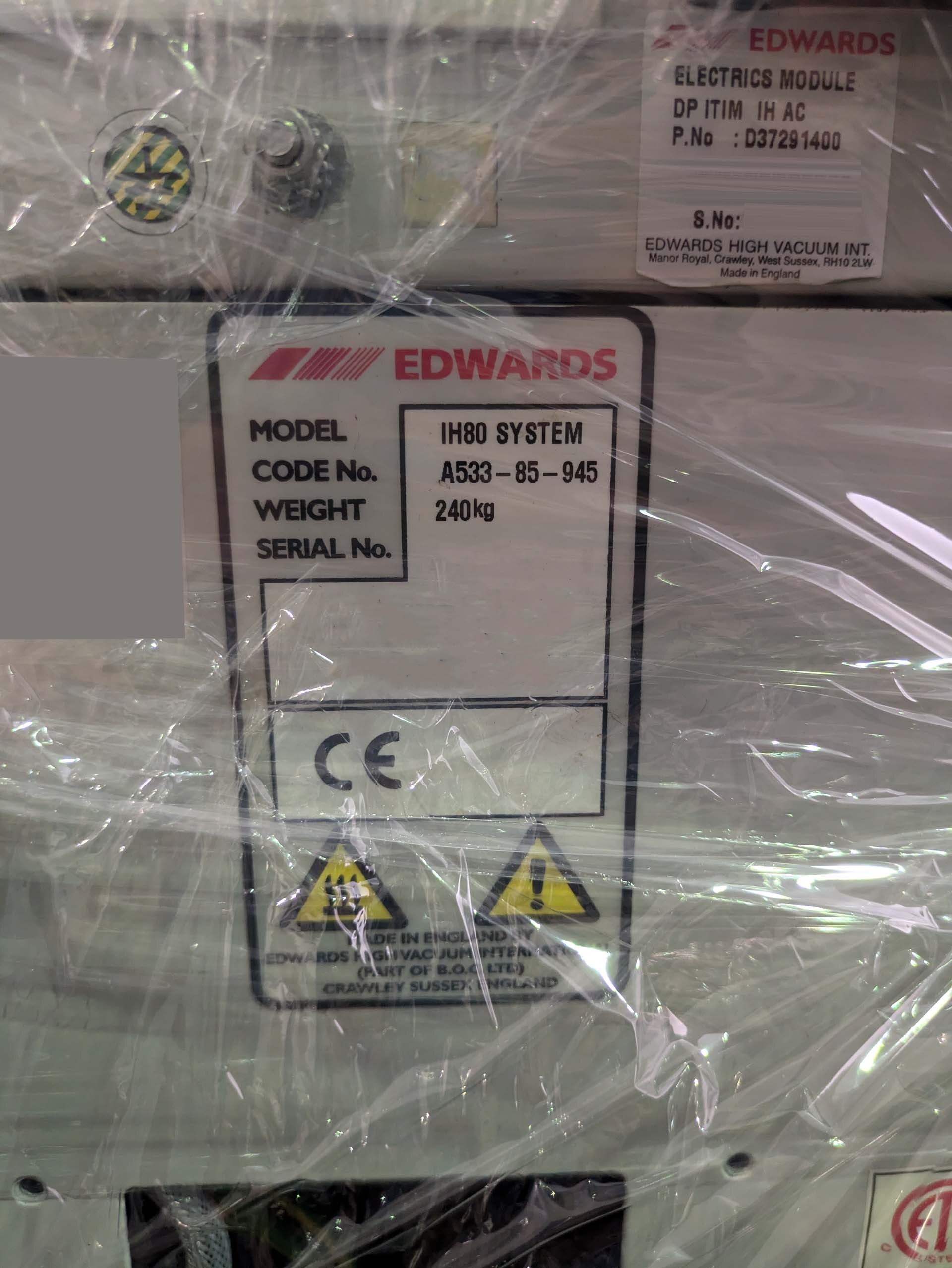 사진 사용됨 EDWARDS iH80 판매용
