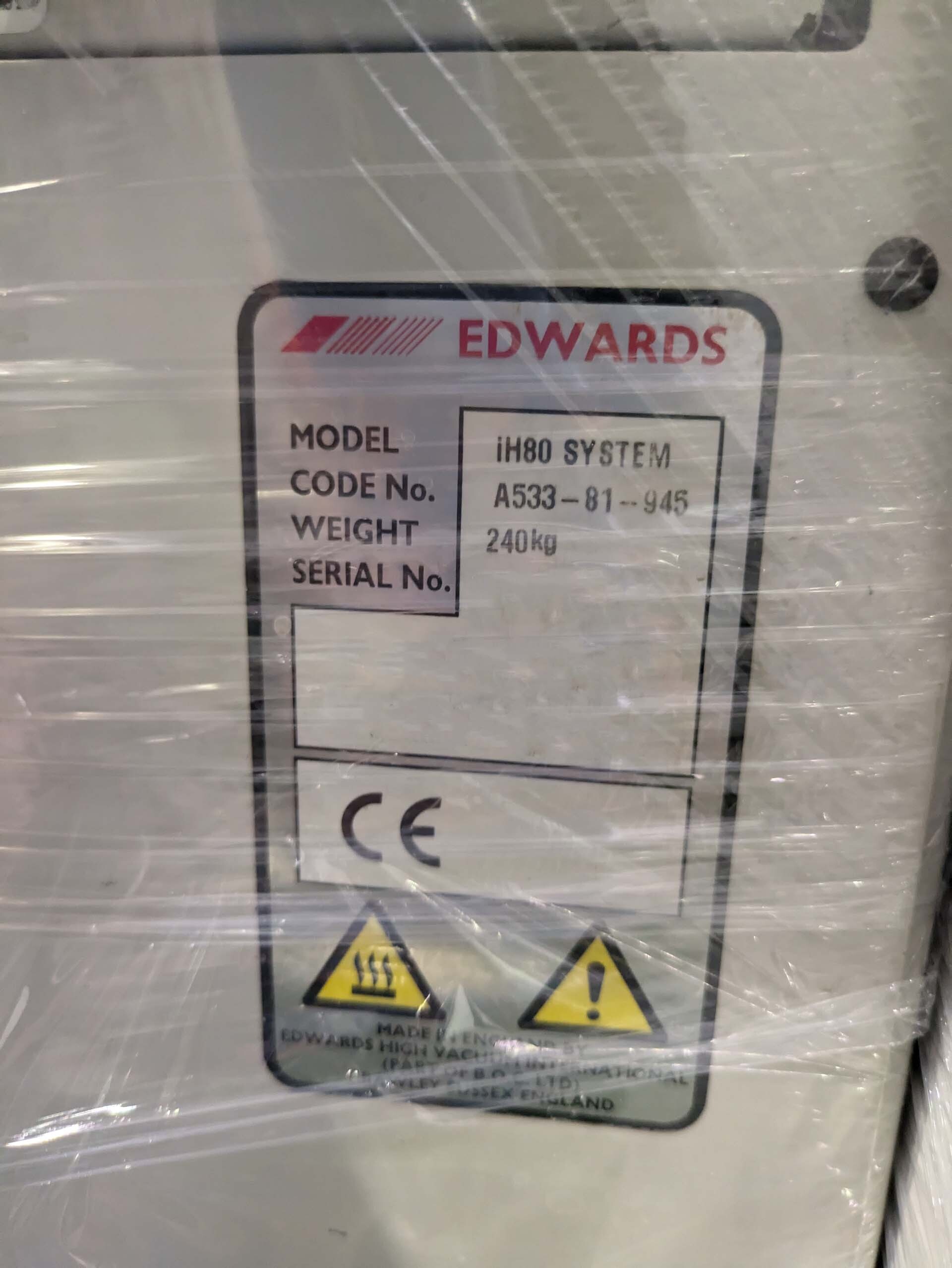 사진 사용됨 EDWARDS iH80 판매용
