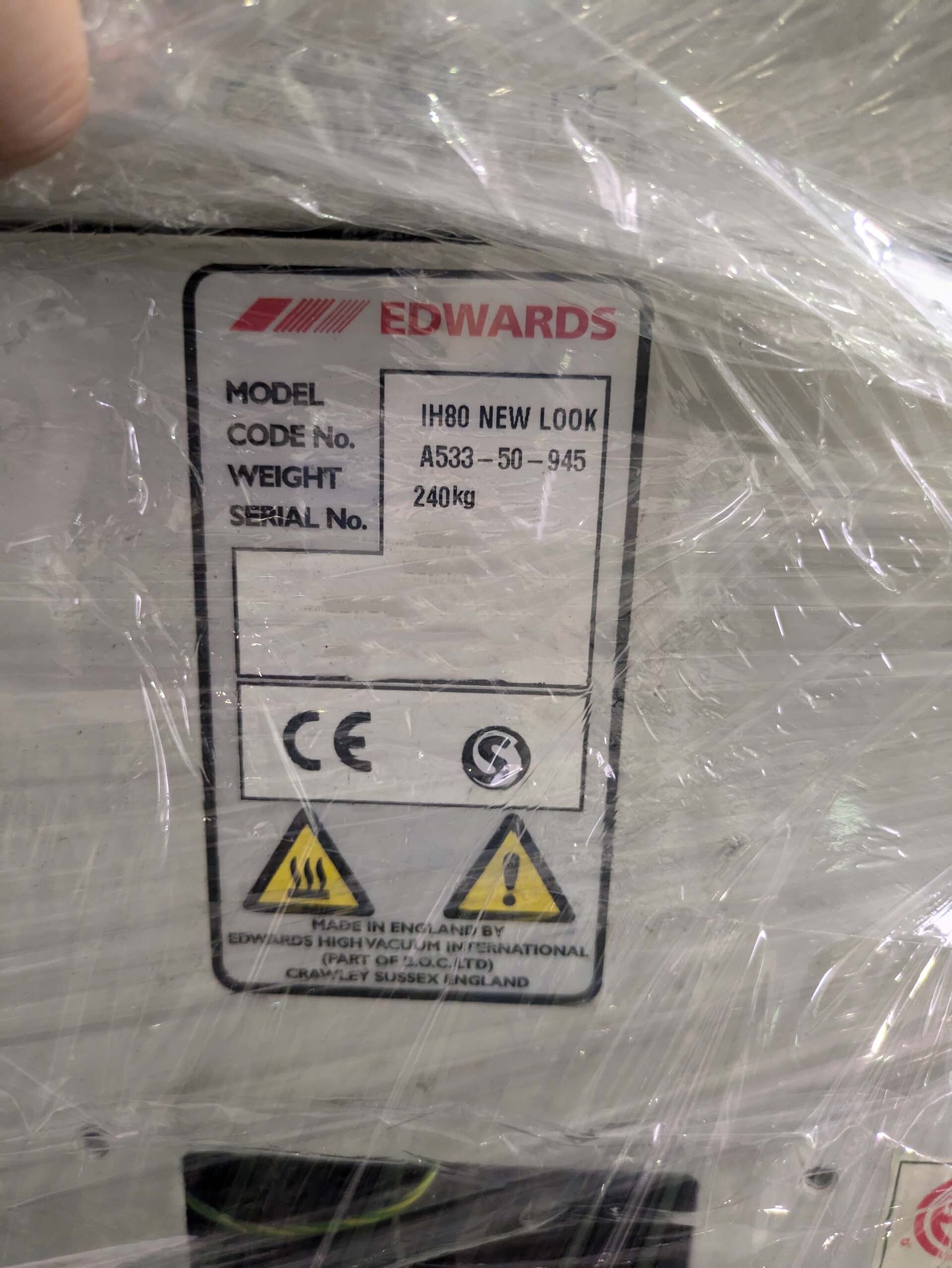 사진 사용됨 EDWARDS iH80 판매용