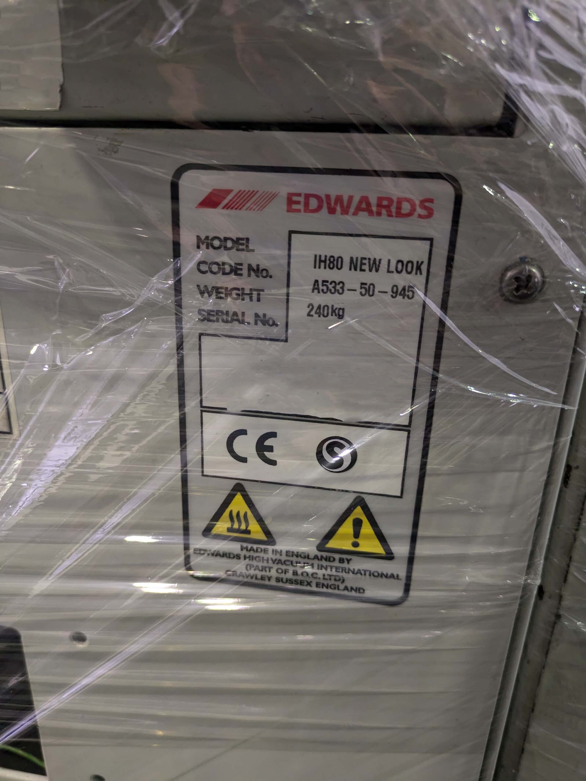 사진 사용됨 EDWARDS iH80 판매용