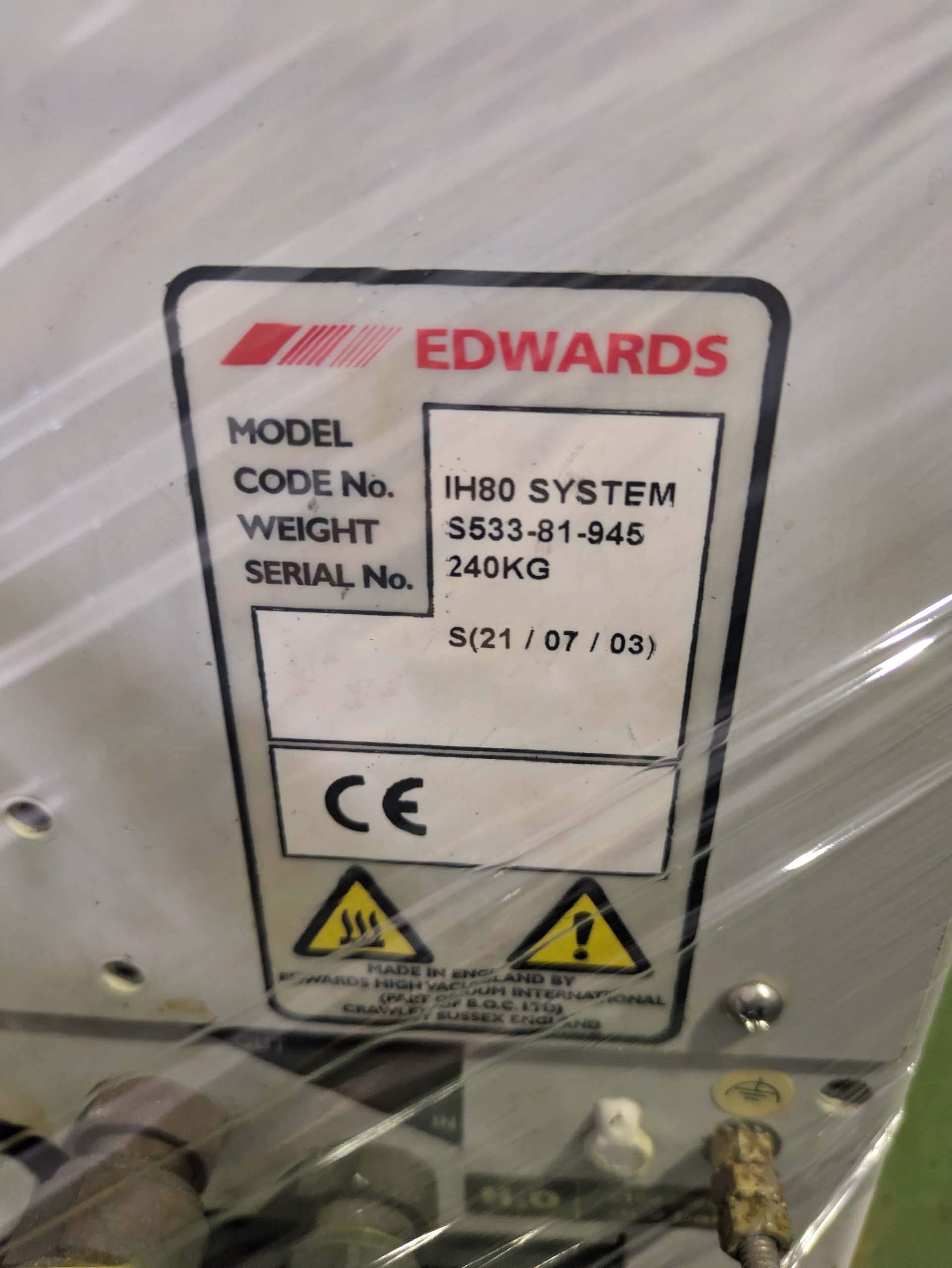 사진 사용됨 EDWARDS iH80 판매용
