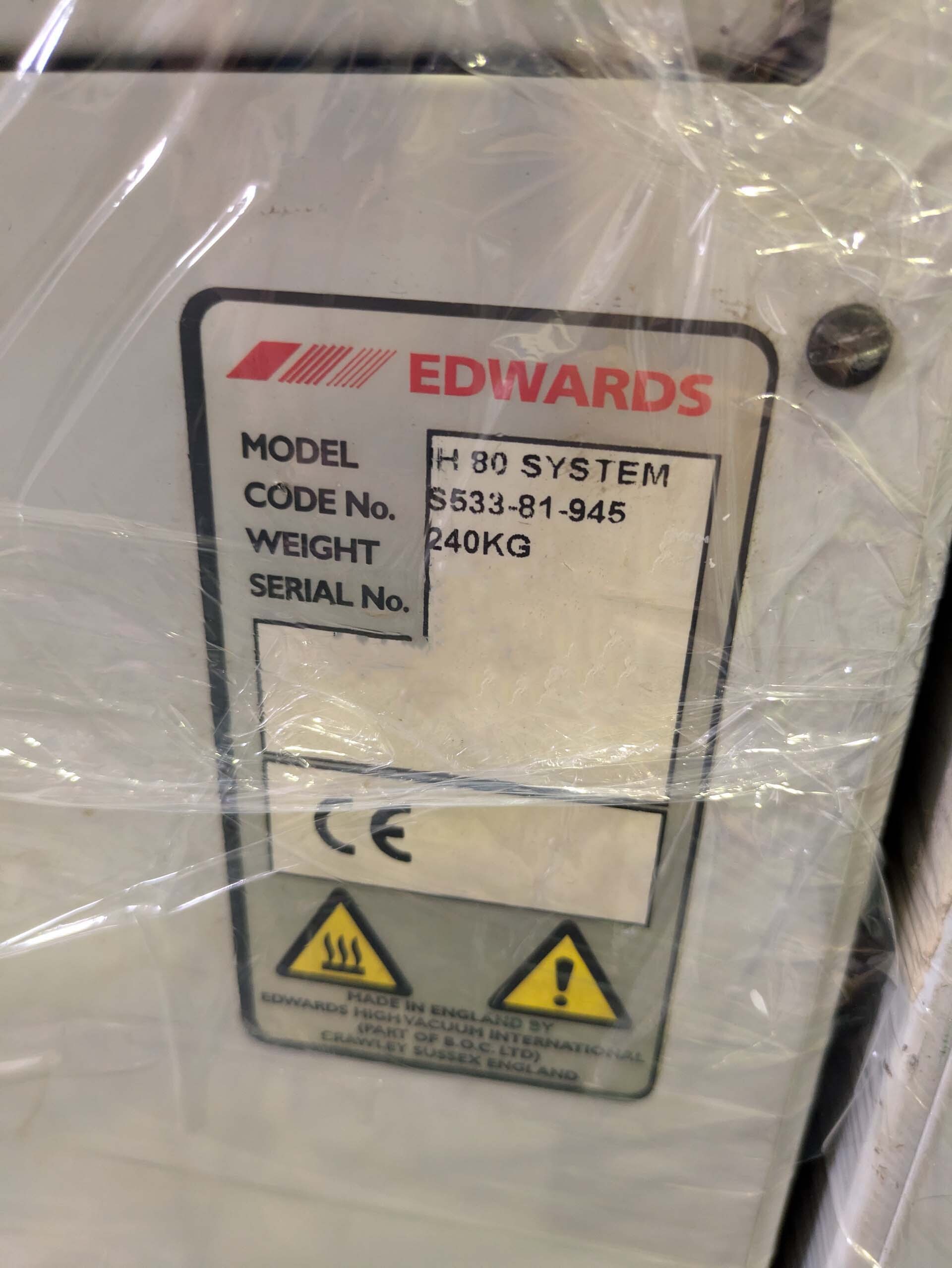 사진 사용됨 EDWARDS iH80 판매용