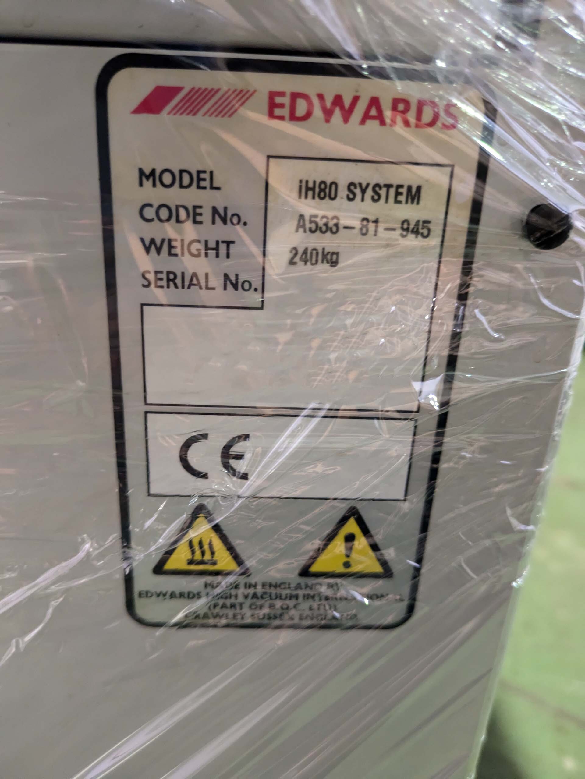 사진 사용됨 EDWARDS iH80 판매용
