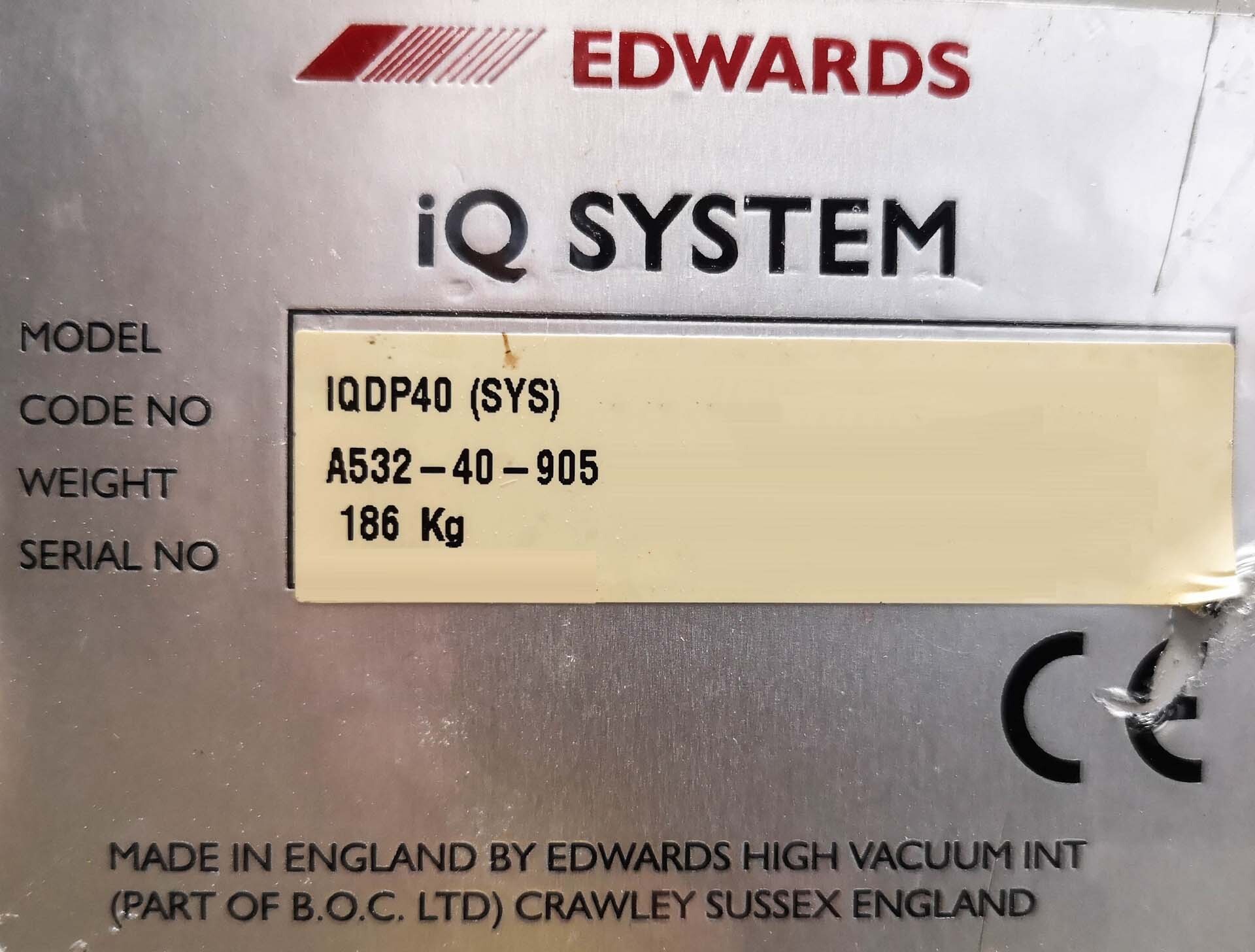 Photo Used EDWARDS iQDP40 For Sale