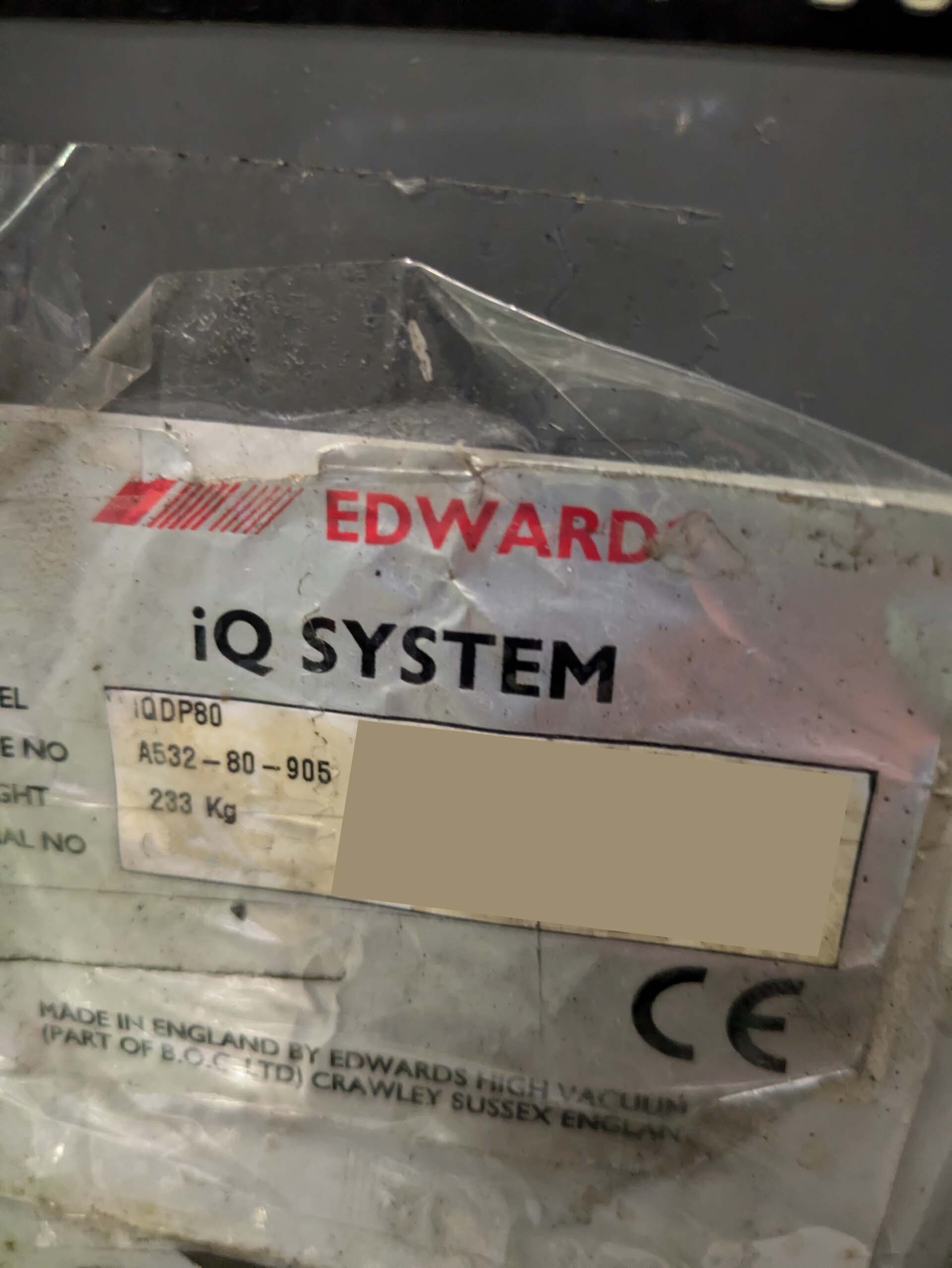 Photo Used EDWARDS iQDP80 / 500 For Sale