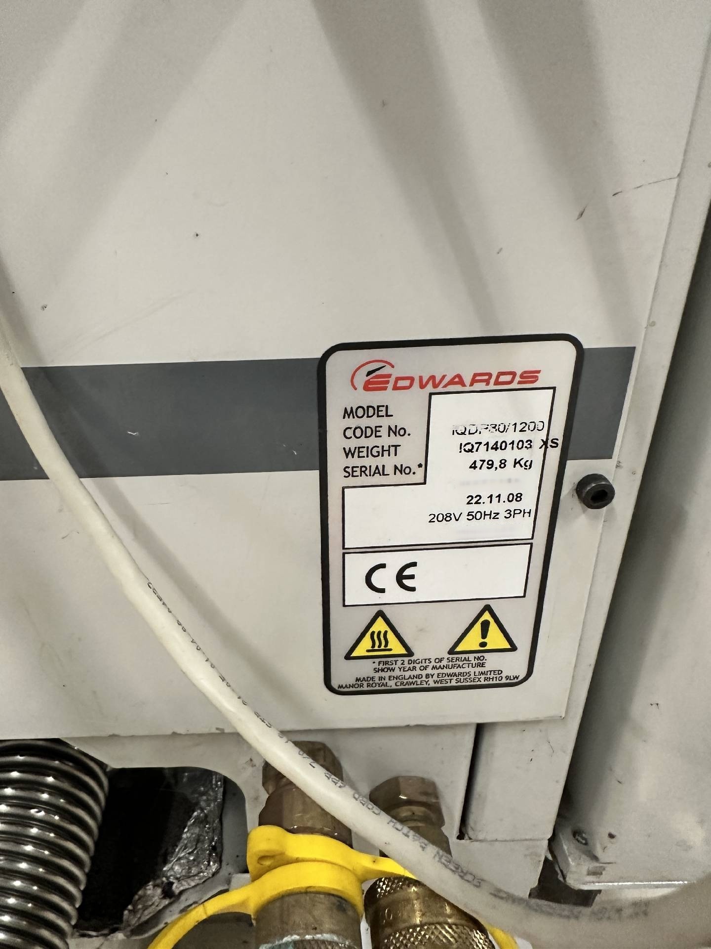 Foto Verwendet EDWARDS iQDP80 / QMB1200 Zum Verkauf
