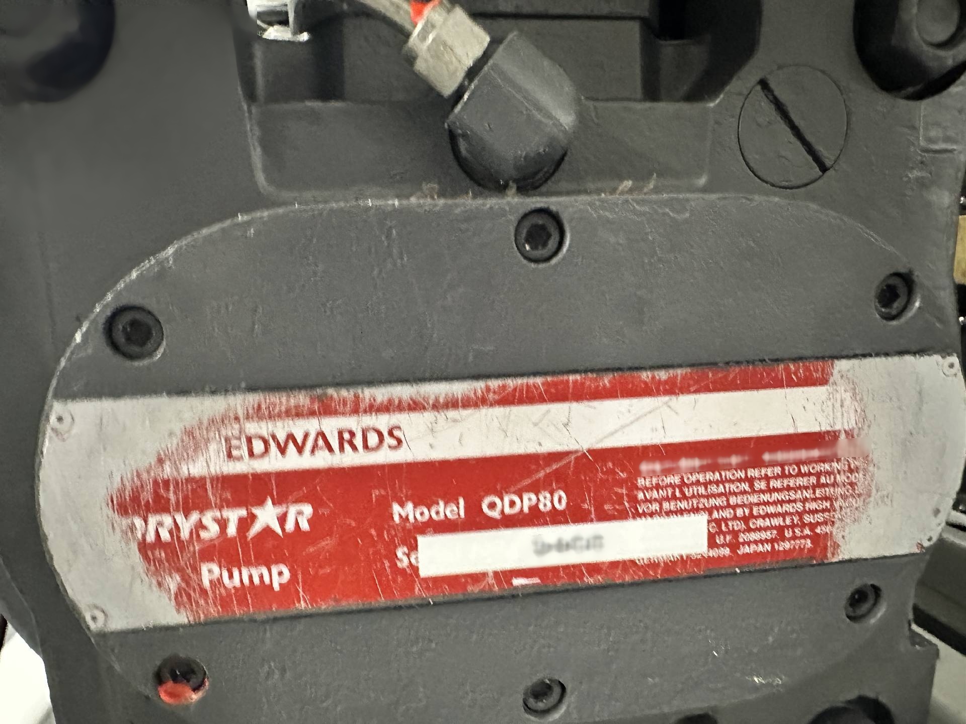 Foto Verwendet EDWARDS iQDP80 / QMB1200 Zum Verkauf