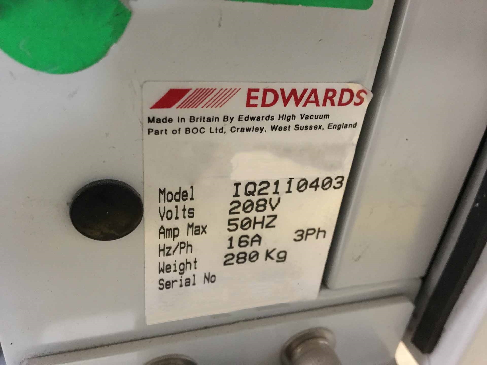 Photo Used EDWARDS iQDP80 For Sale