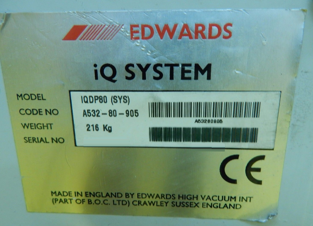 圖為 已使用的 EDWARDS iQDP80 待售