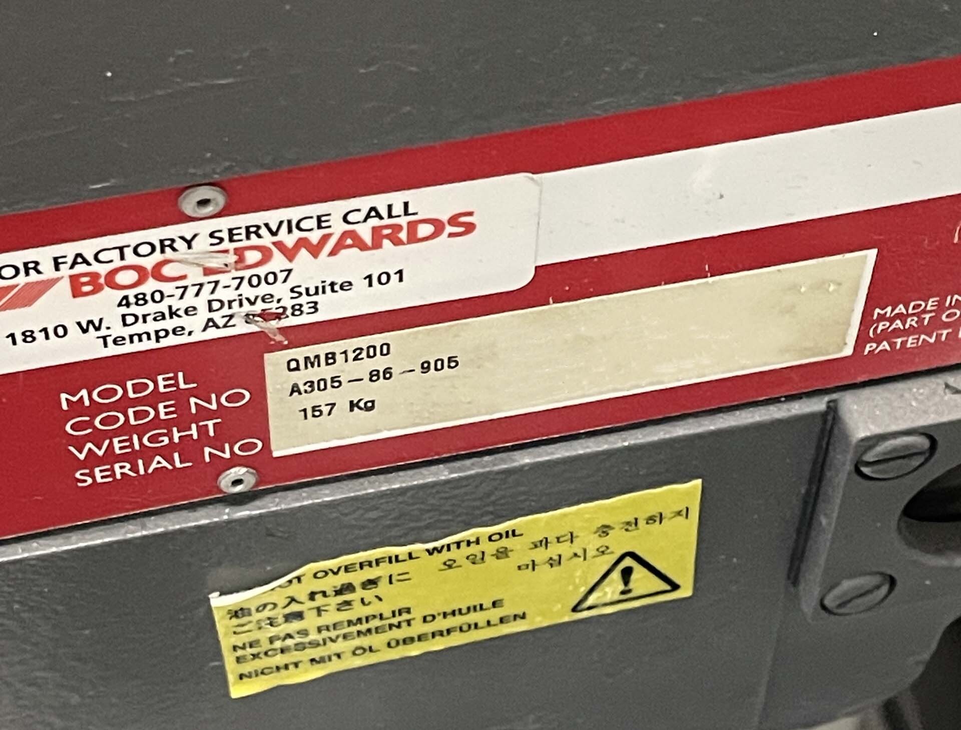 Foto Verwendet EDWARDS iQDP80 / QMB1200 Zum Verkauf