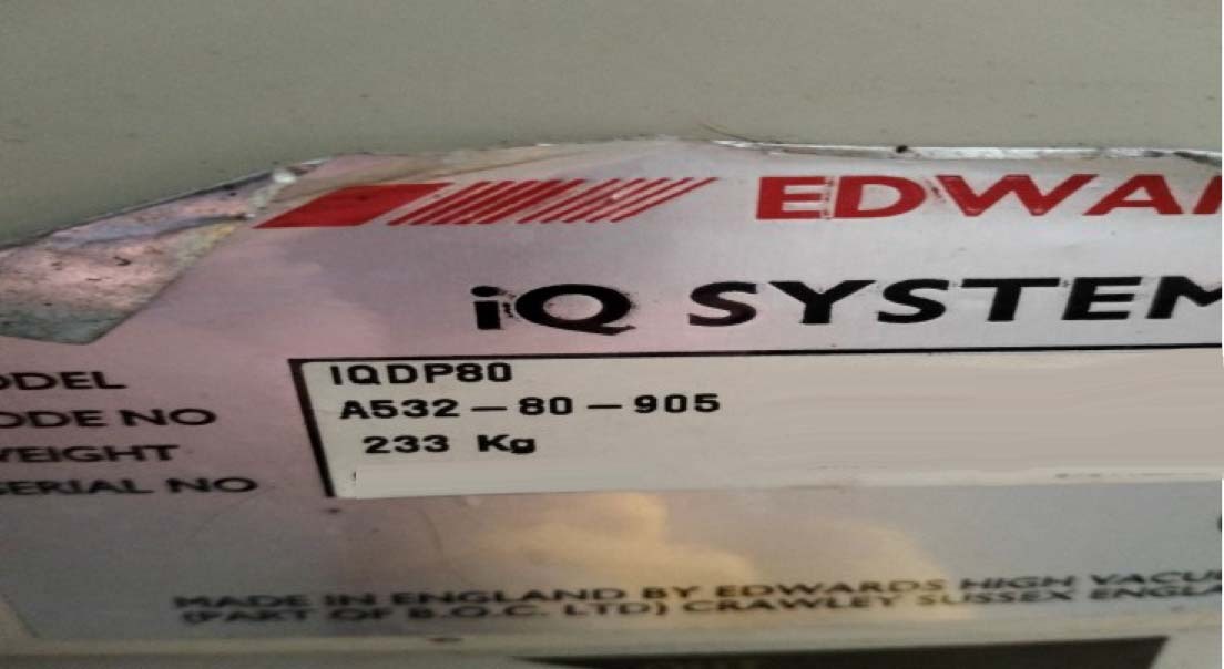Photo Used EDWARDS iQDP80 For Sale